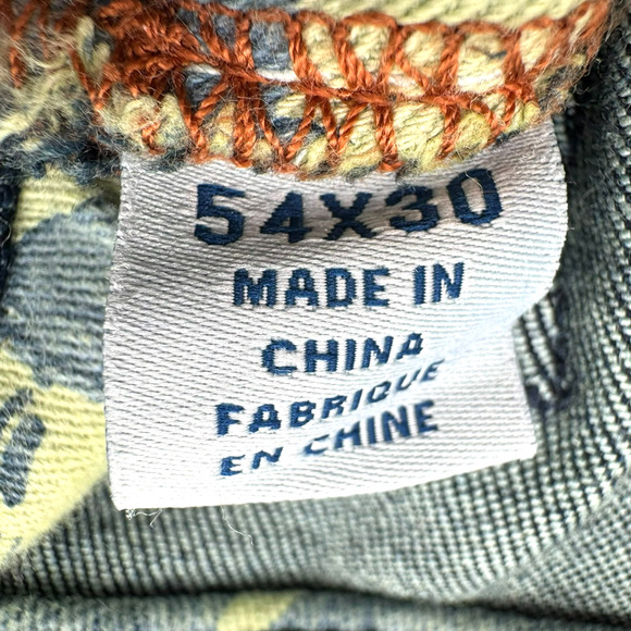 TOMMY BAHAMA Men's‎ 54x30 Dark Wash Indigo Blue Jeans Straight Stretch Soft EUC - Picture 4 of 9